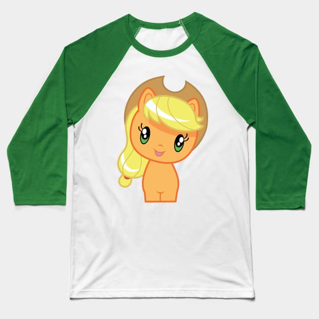 Cutie Mark Crew Applejack Baseball T-Shirt by CloudyGlow